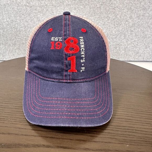 Frenchy's Restaurant Florida Est 1981 Baseball Cap Hat Blue Mesh Back Adjustable - Picture 1 of 7